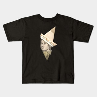 Young Queen Elizabeth II / Money Origami Kids T-Shirt
